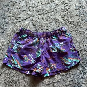 patagonia barely baggies purple taco shorts